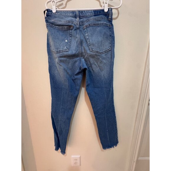 Abercrombie & Fitch Simone High Rise Slim Jeans Size 8/29 Distressed Medium Wash - Picture 6 of 8